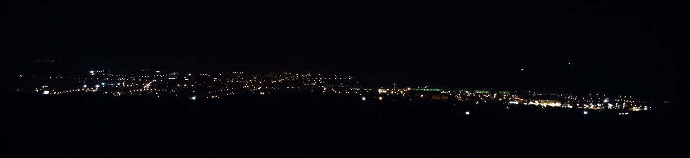 Nočný výhľad zo STAGE 2.