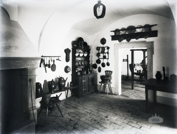 Expozice kuchyně v Gerlachovském domě, po 1936