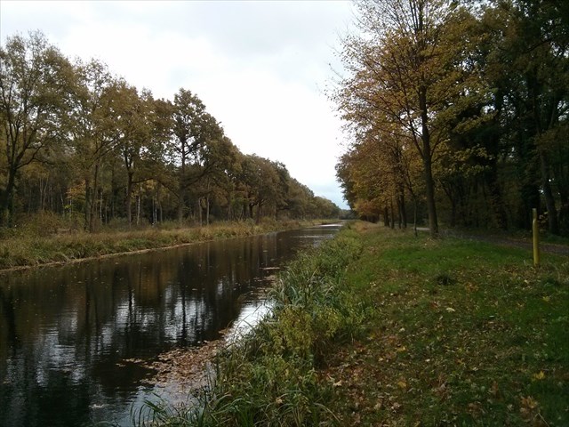 Kanal im Herbst