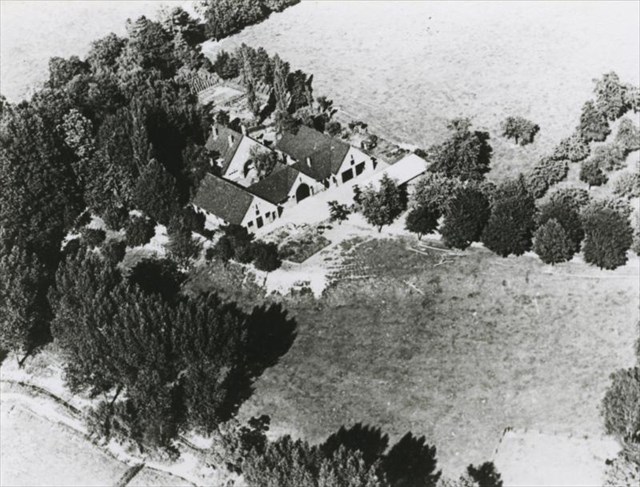 Luchtfoto hoeve De Aar, 1952