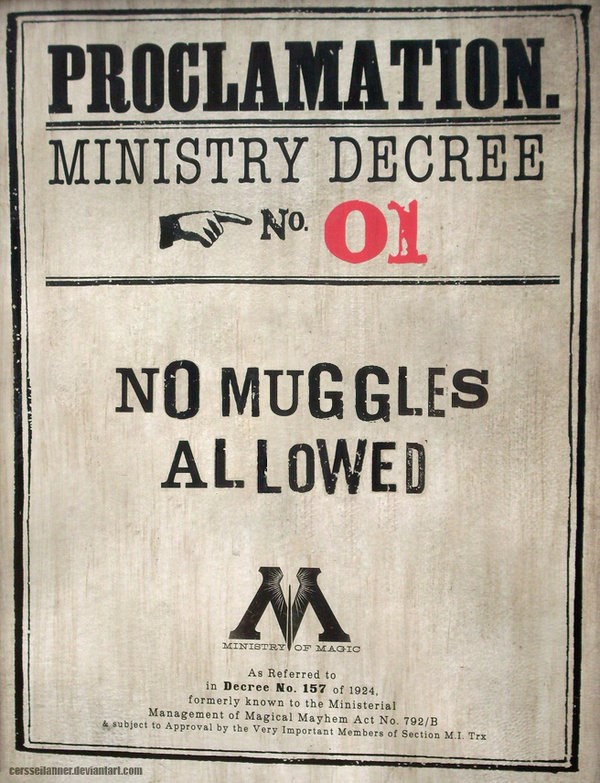 no muggles