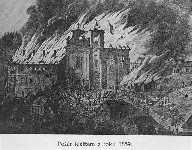 Požář kláštera 1859