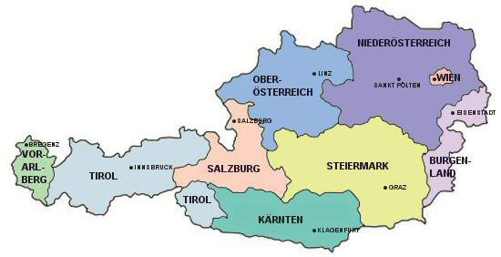 Österreicht-Bundesländer