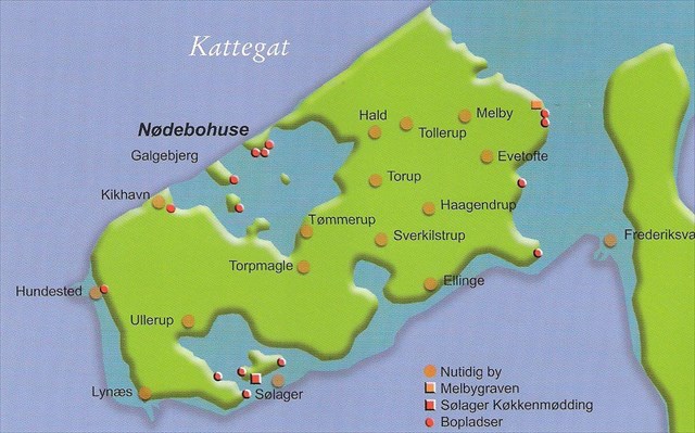 Kort over Halsnæs