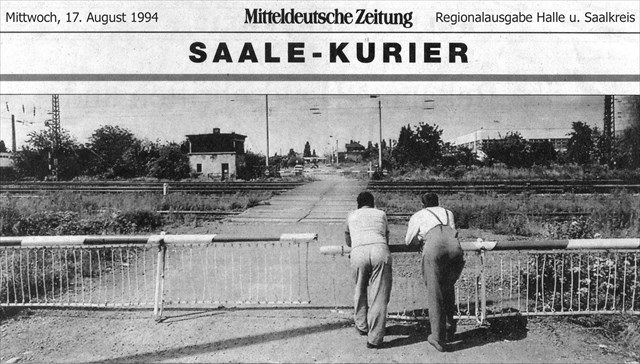 Bahnübergang Dieselstraße 1994