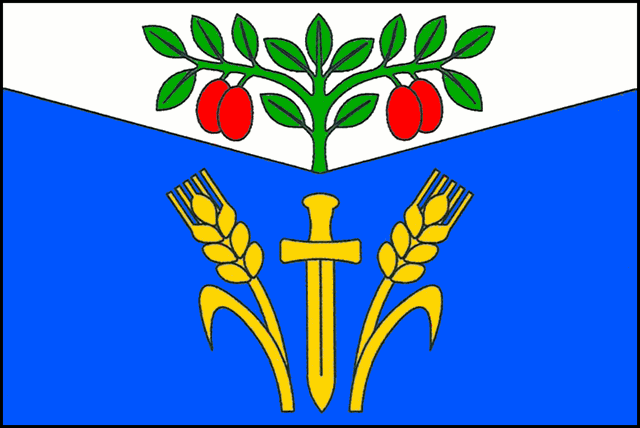 Flag of Drinov municipality, Kladno District. Source: REKOS, PD-CzechGov.