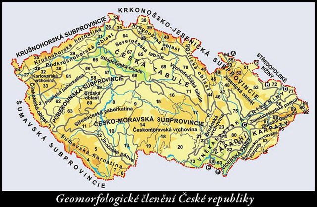 Geomorfologické členění České republiky