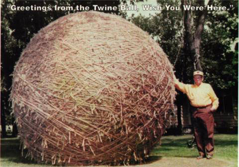 Old photo, Greetings from the Twine Ball, wish you were here