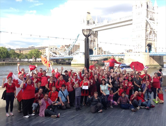 WWFM XI - London, UK - The Red Flash Mob
