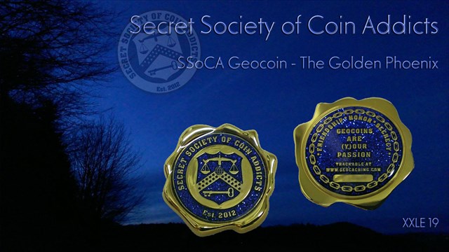 Hide*seek: SSoCA Geocoin - The Golden Phoenix