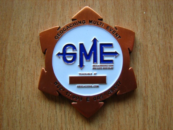 Picture: backside of the geocoin